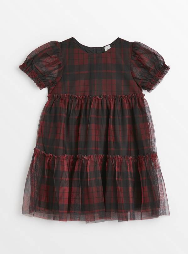 Next red hotsell check dress